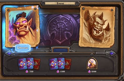 Full details of the optional paths in the new event. : r/hearthstone.